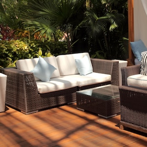 Sunbrella Patio Sofa Cushion: Custom, Weatherproof Lounge Furniture