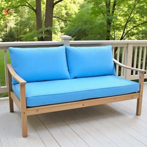 Custom Sunbrella Outdoor Cushion: Water & Stain Resistant Bench Cushion