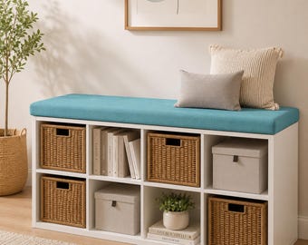 Custom Window Seat Cushion | Reading Nook, Storage Bench Pad for IKEA Kallax