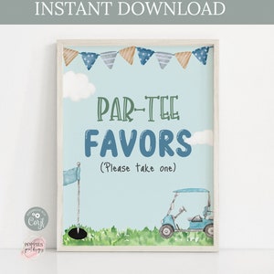 Golf Birthday Party Gift Table Custom Sign Hole in One Custom Party Boys Golf Birthday Sign Golfing Birthday Gift Table Sign Printable 0134