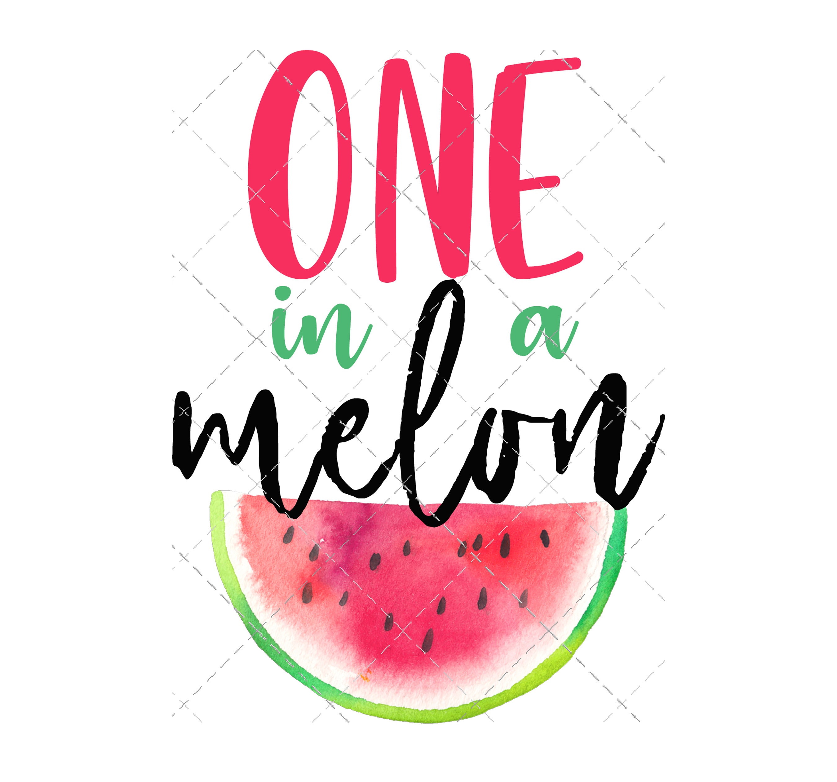 One in a Melon First Birthday PNG, Watermelon 1st Birthday Shirt Design ...