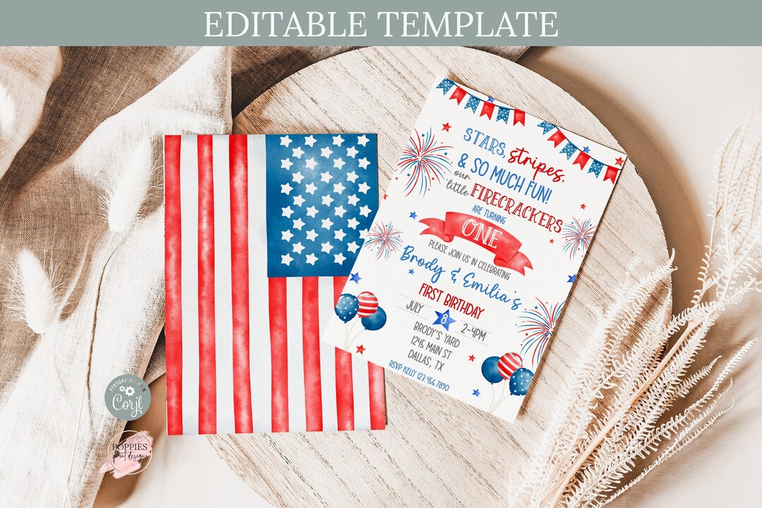 4th of july first birthday