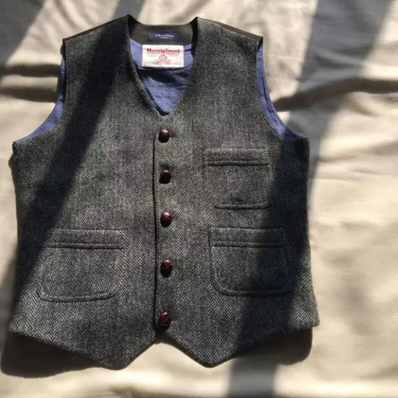 Mens Vest Waistcoat Denim Jacket Vests for Men Wedding Formal - Etsy