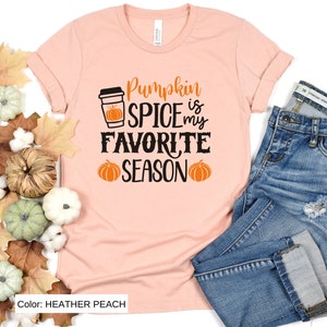 Pumpkin Spice T-shirt, Coffee Lover Shirt, Pumpkin shirt, Fall Top, Thanksgiving Shirt, Cute T-shirt, Gender Neutral Shirt, Short Sleeve