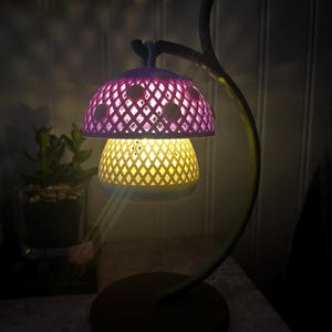 Mini Mushroom Tea Light Lantern | Cozy Cottagecore Mushroom Decor | LED Candle Holder image 17