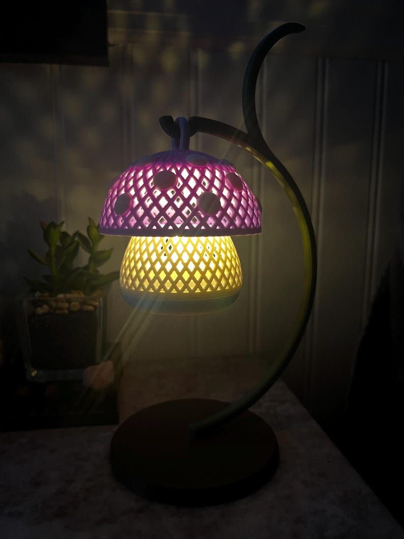 Mini Mushroom Tea Light Lantern | Cozy Cottagecore Mushroom Decor | LED Candle Holder image 17