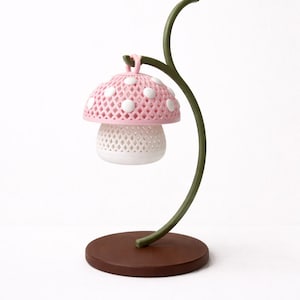 Mini Mushroom Tea Light Lantern | Cozy Cottagecore Mushroom Decor | LED Candle Holder image 10