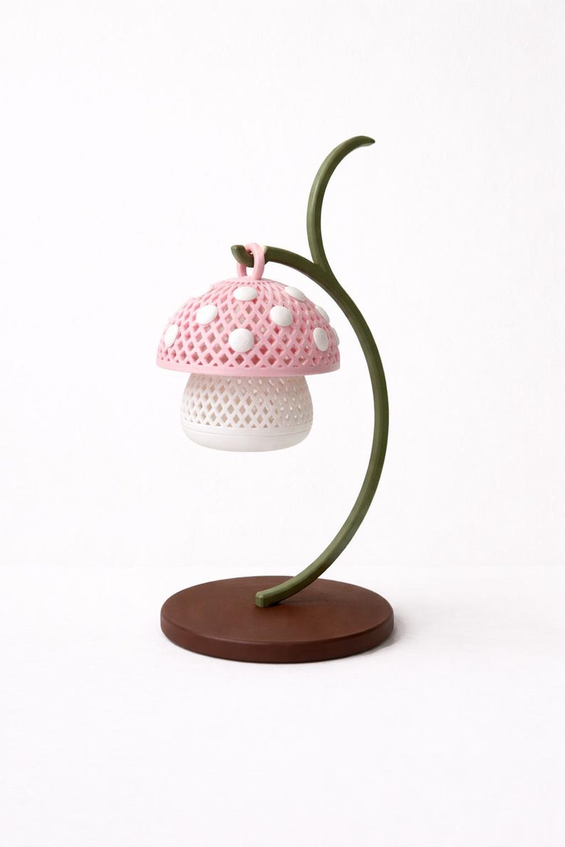 Mini Mushroom Tea Light Lantern | Cozy Cottagecore Mushroom Decor | LED Candle Holder image 10