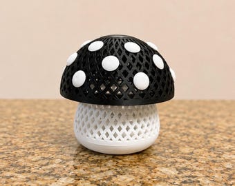 Mushroom Tealight Lantern | Cottagecore Mushroom Decor | Fairycore Mushroom Lamp | 3D Printed Mushroom Light | Cozy Forest Decor