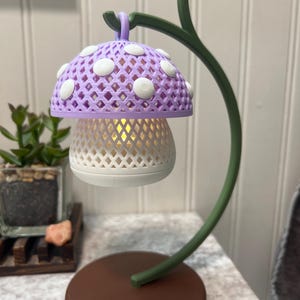 Mini Mushroom Tea Light Lantern | Cozy Cottagecore Mushroom Decor | LED Candle Holder image 16