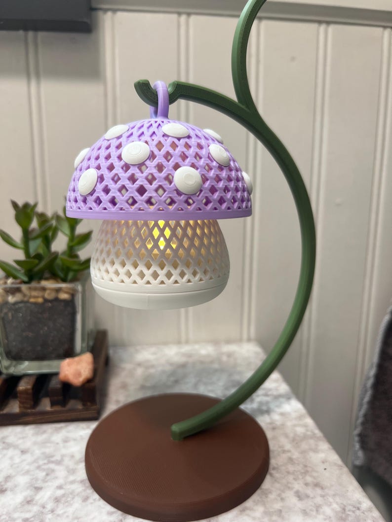 Mini Mushroom Tea Light Lantern | Cozy Cottagecore Mushroom Decor | LED Candle Holder image 16