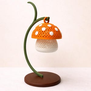 Mini Mushroom Tea Light Lantern | Cozy Cottagecore Mushroom Decor | LED Candle Holder image 11