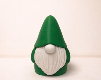 Cozy Gnome Shelf Decor – 3D Printed Forest Gnome – Cottagecore Home Decor – Handmade Gnome Figurine