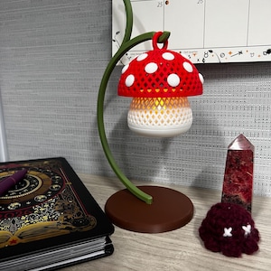 Mini Mushroom Tea Light Lantern | Cozy Cottagecore Mushroom Decor | LED Candle Holder image 7