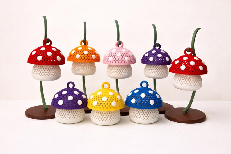 Mini Mushroom Tea Light Lantern | Cozy Cottagecore Mushroom Decor | LED Candle Holder image 13