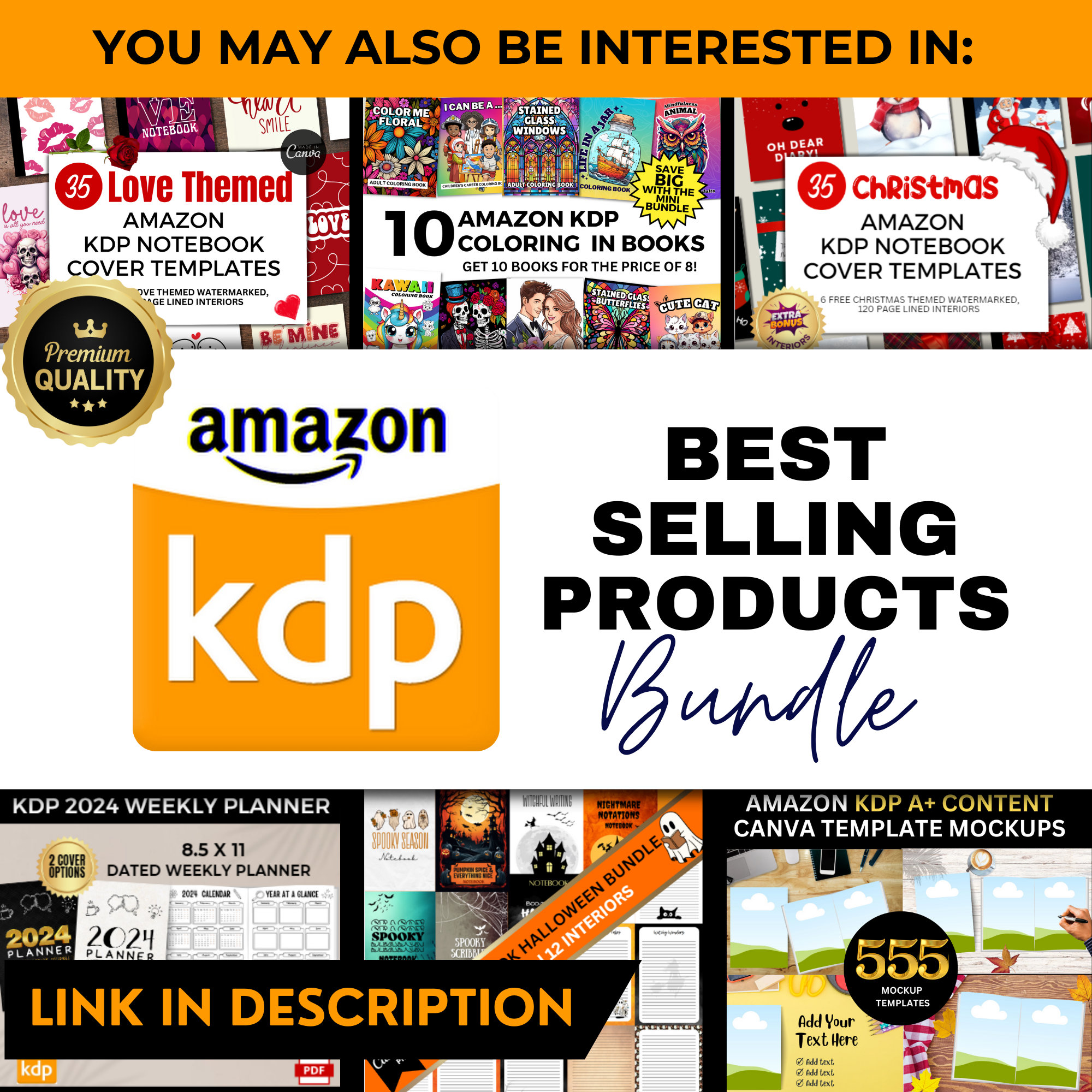 Amazon KDP A Plus Canva Book Mockup Templates | 300 KDP A+ Content ...