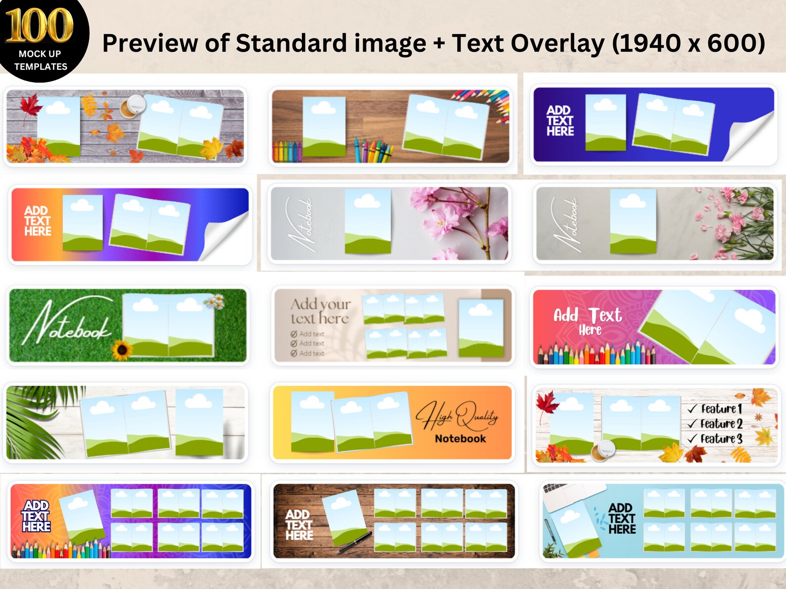 Amazon KDP A Plus Canva Book Mockup Templates | 300 KDP A+ Content ...