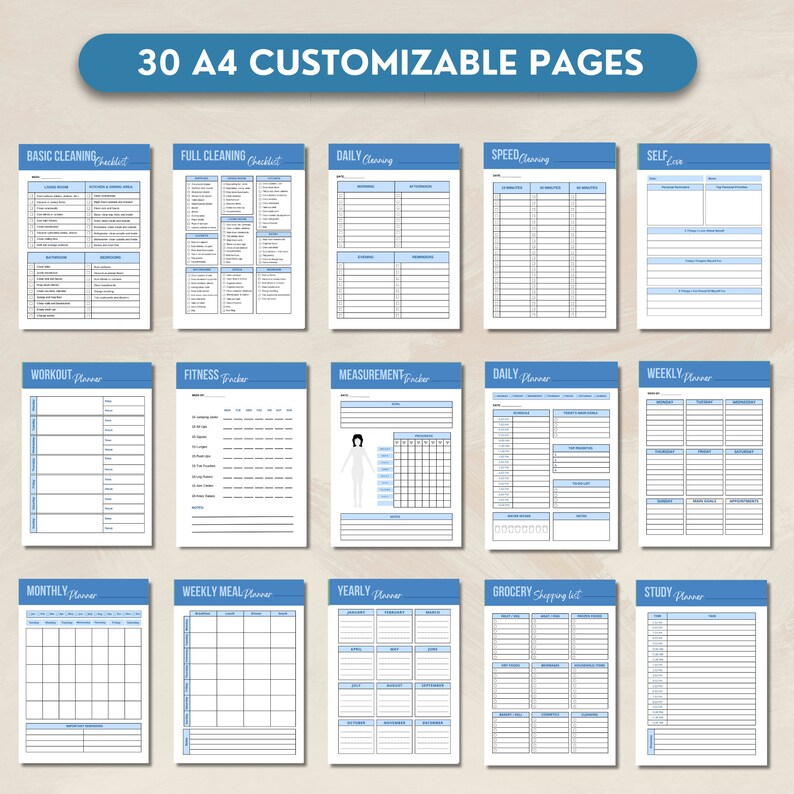 PLR ADHD Planner Canva Template Goodnotes Canva ADHD Planner to Resell