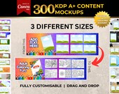 Amazon KDP A Plus Canva book mockup templates | 300 KDP A+ Content MockUp Canva Templates | Amazon A plus content Kdp Book Mockup
