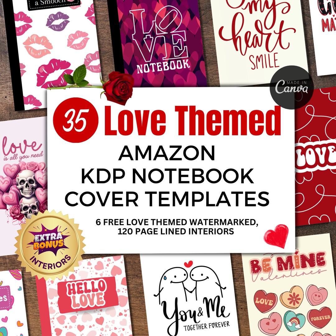 KDP Book Cover Templates: 35 Amazon Valentines Day KDP Covers 6 KDP KDP Book Cover Templates: 35 Amazon Valentines Day KDP Covers 6 KDP