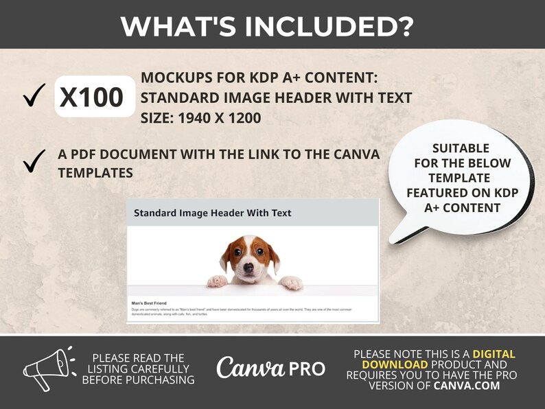 100 KDP Book Mockups for A Plus Content, Size 1940 X 1200px | KDP Canva ...