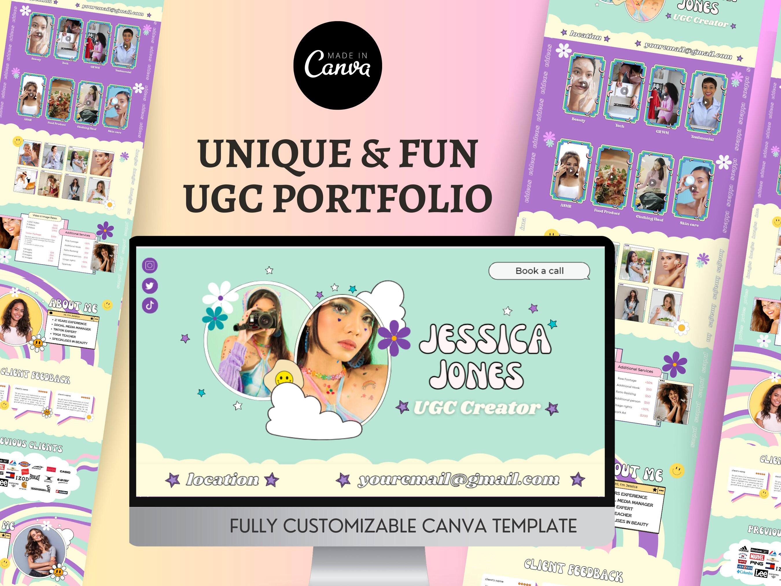 UGC Creator Website | Premium UGC Portfolio Website Template | UGC ...