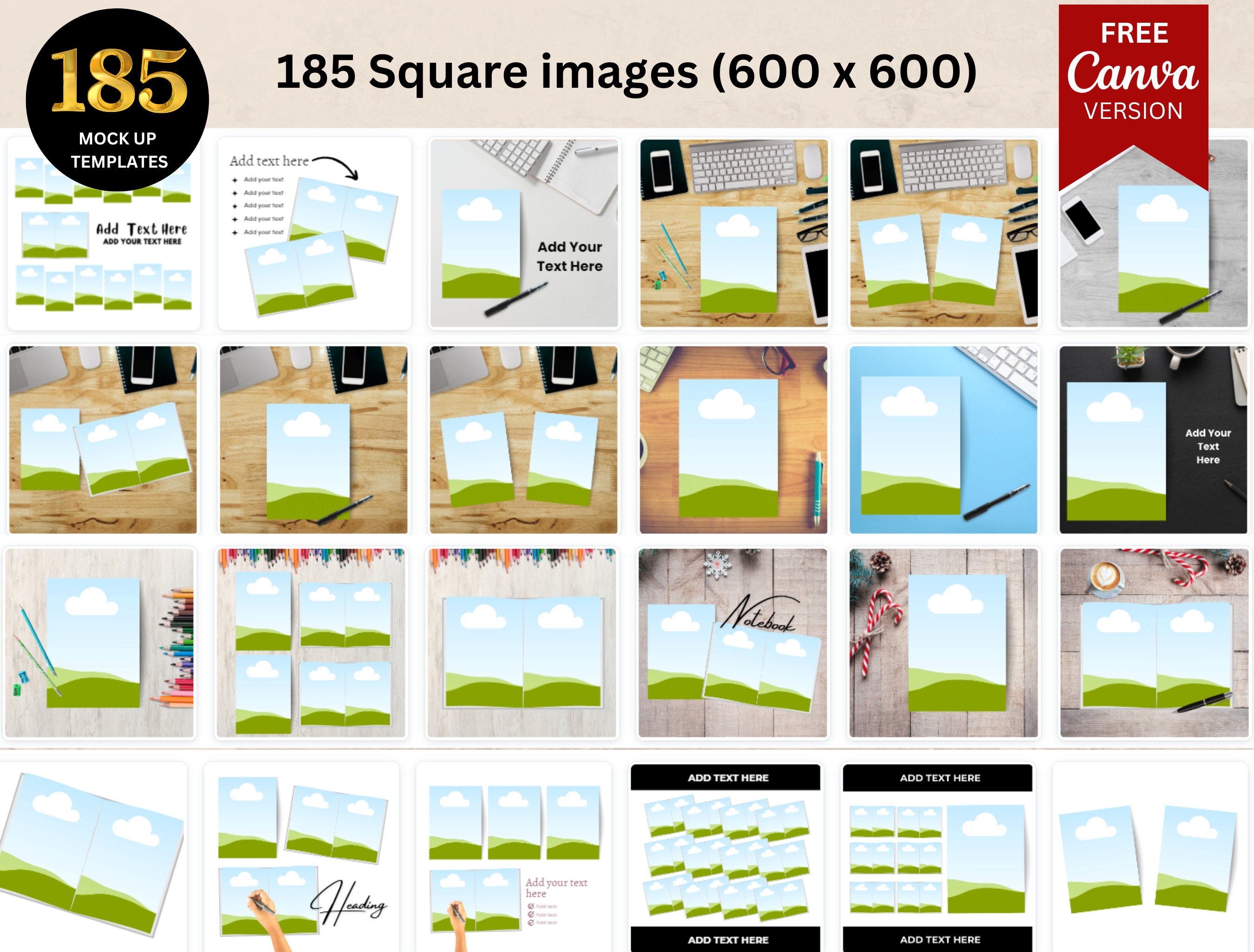 500+ KDP A+ Content Mockup Canva Templates Bundle for FREE Canva