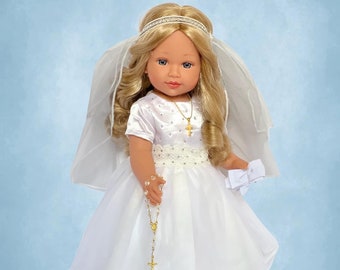 Communion Dress Fits 18 Inch Kennedy and Friends Dolls and Other 18 Inch Dolls