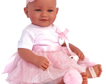 Lauren 20" Vinyl Reborn Baby Doll with Real Skin Tone