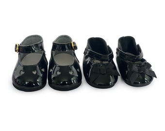 18 Inch Doll Shoes- 2 Pairs of Mary Janes for 18 Inch Fashion Girl Dolls