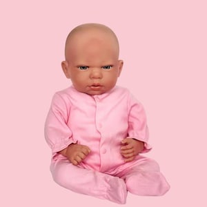 Pink Baby Doll Romper- Fits Baby Dolls 14-16 Inches in Size