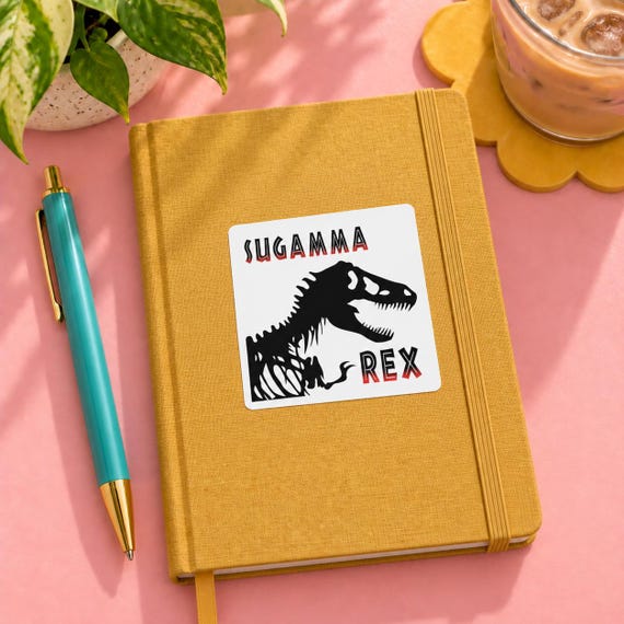 Sugamma Rex anesthesia dinosaur sticker