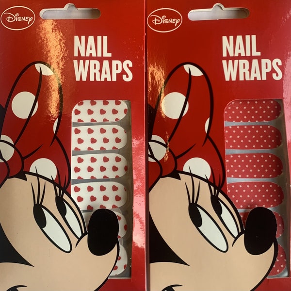2X Disney Minnie Mouse Nail Wraps