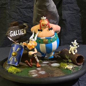 Asterix and Obelix Diorama Collectible Movie Figure