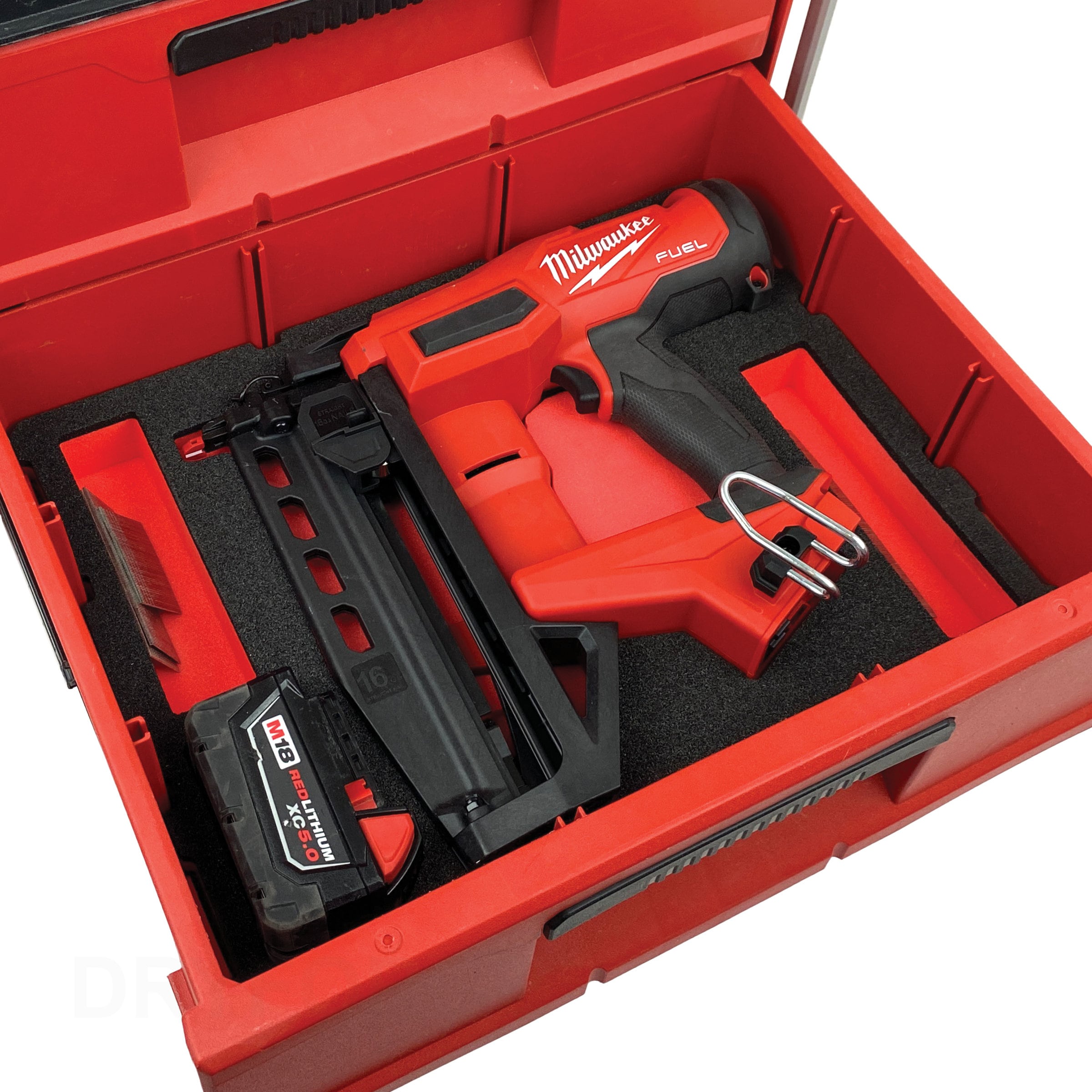 FOAM INSERT to Store Milwaukee M18 Fuel Gen2 16 Gauge Nailer in a