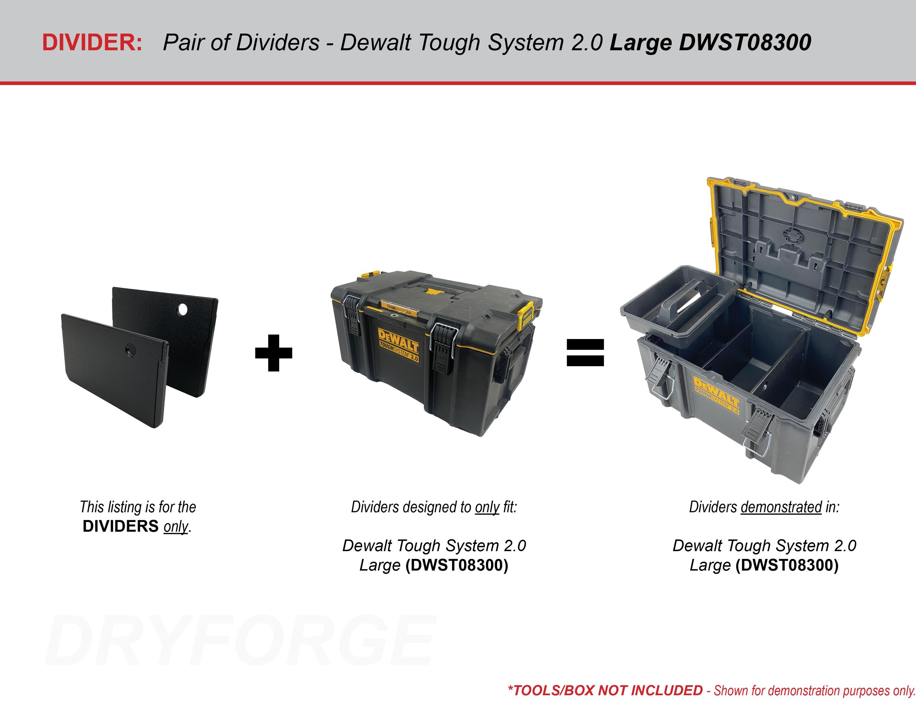 Dividers for Dewalt ToughSystem 2.0 Large Tool Box - Tools/Case 
