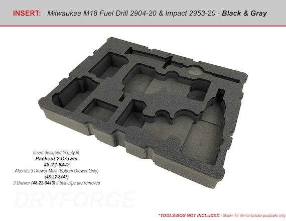 FOAM INSERT to Store M18 Fuel Hammer Drill Impact Kit 3697-22 in a