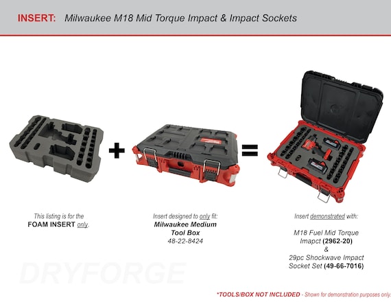 FOAM INSERT to Store M18 Fuel Mid Torque Impact and 1/2