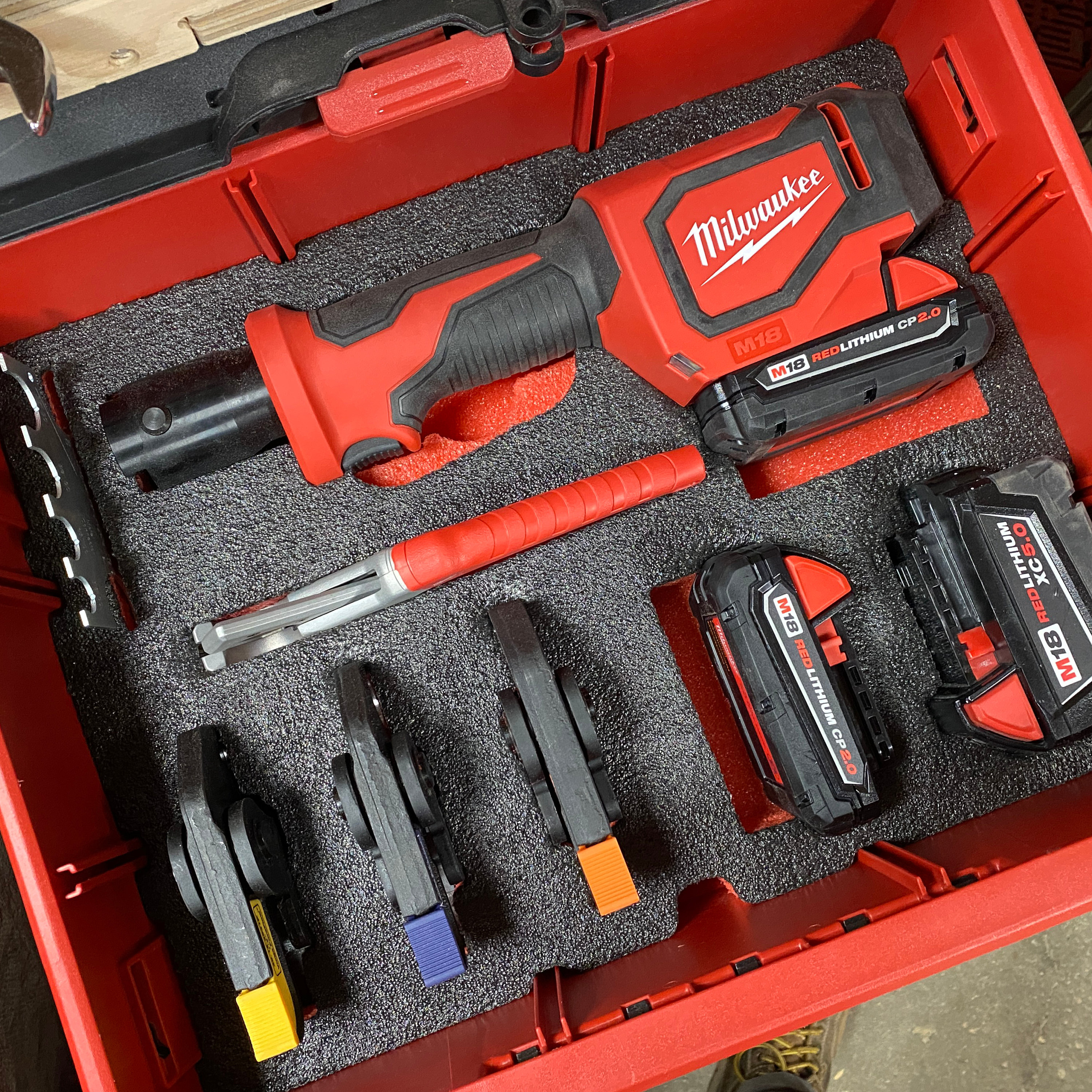 FOAM INSERT to Store M18 Short Throw Press Tool Kit Pex or Viega Jaws 2674 22 in a Milwaukee Packout 2 Drawer Tool Box Tools NOT Included Etsy Australia