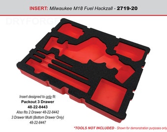 FOAM INSERT to Store M18 Fuel Hackzall 2719-20 in a Milwaukee