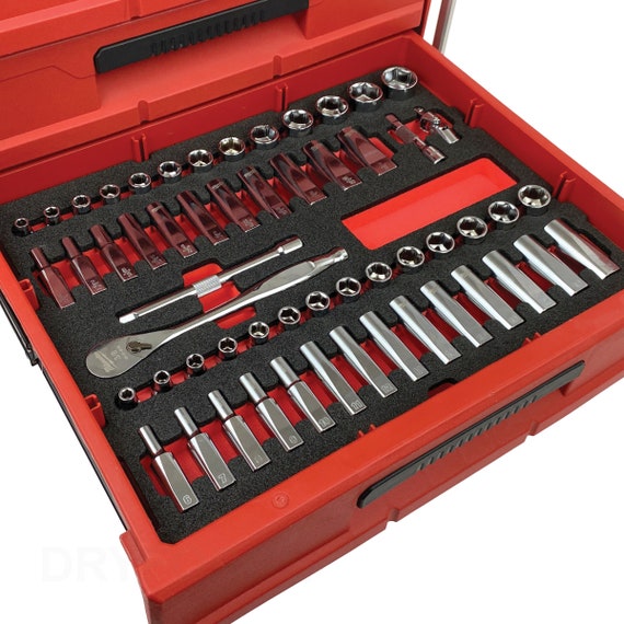 FOAM INSERT to Store Milwaukee 56pc Socket Set 48-22-9008 in a