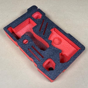 FOAM INSERT to store M12 Fuel 3&quot; Cut Off Tool 2522-20 in a Milwaukee Packout 11 Compartment Tool Box - Tools/Case NOT Included