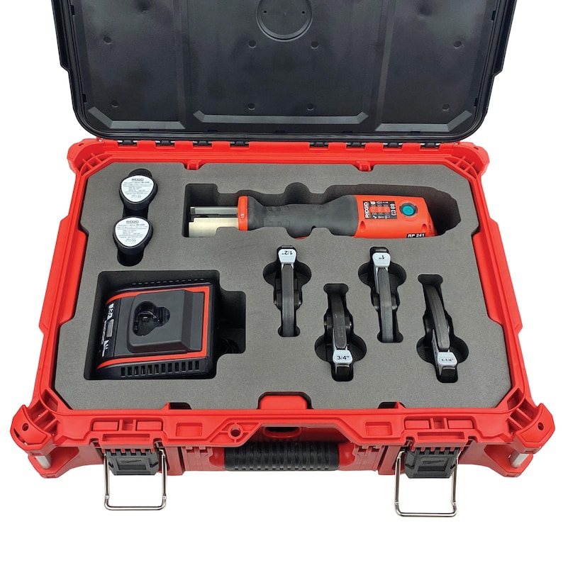 FOAM INSERT to store Ridgid RP241 Press Tool in a Packout Medium Tool Box - Tools/Case NOT Included zdjęcie 1