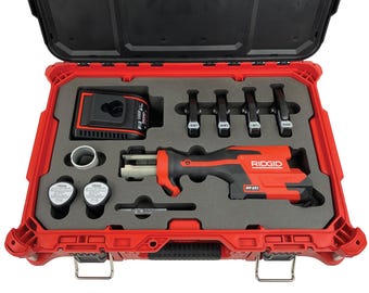 FOAM INSERT to store Ridgid rp 251 Compart Inline Press Tool Kit in a Packout Medium Tool Box- Tools NOT Included