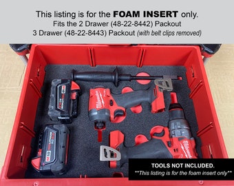 FOAM INSERT to Store M18 Fuel Hammer Drill Impact Kit 3697-22 in a