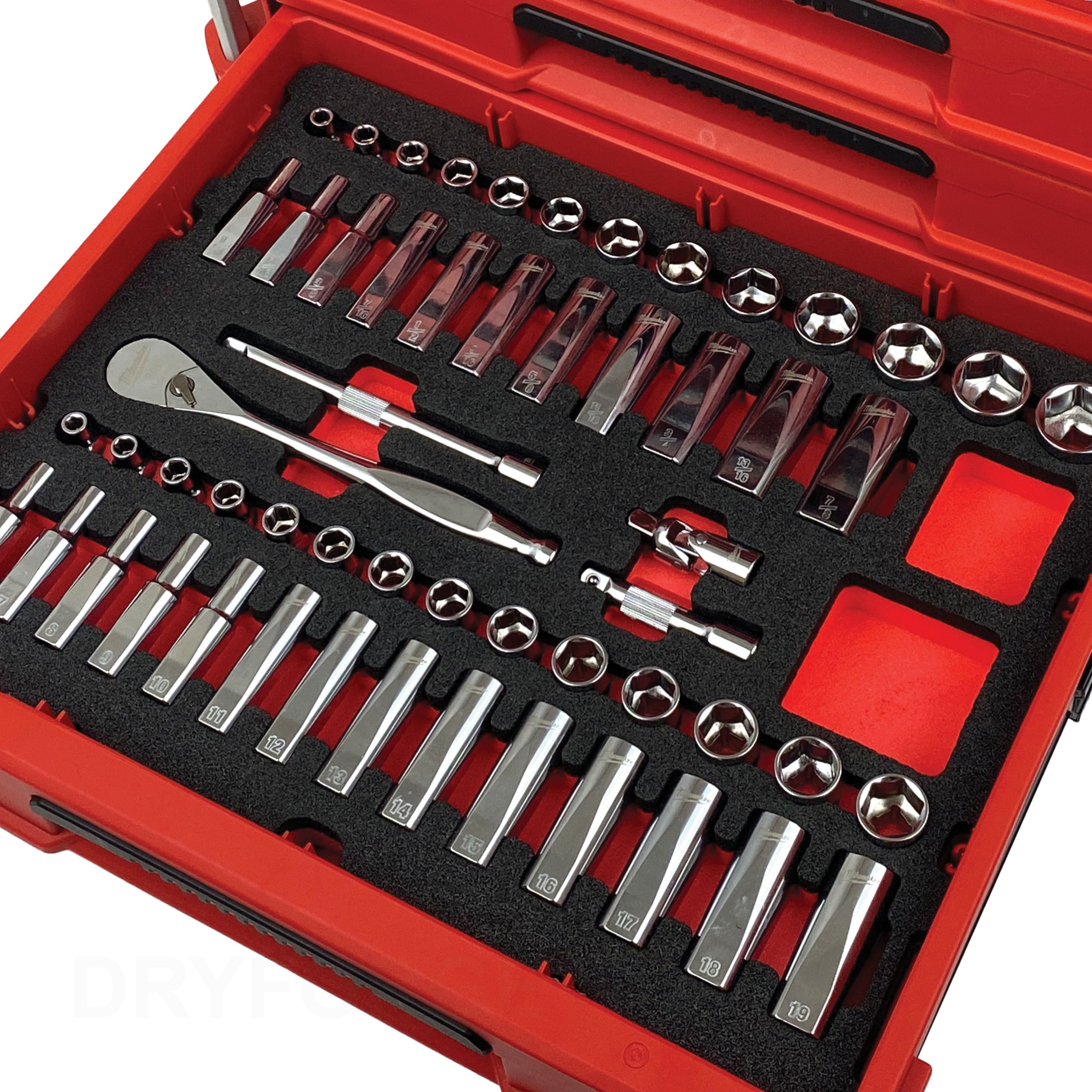 FOAM INSERT to Store Milwaukee Socket Set in a Milwaukee Packout 4
