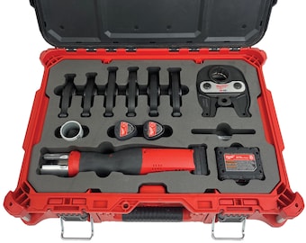 FOAM INSERT to store M12 Force Logic Press Kit 2473-22 and M12 Copper Tubing Cutter 2471-20 in a Packout Medium Tool Box- Tools NOT Included