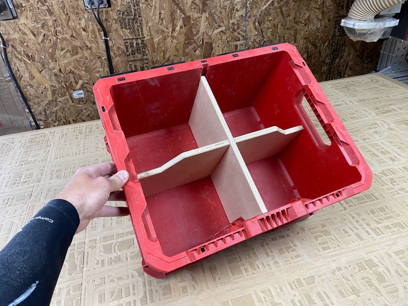 Divider for Milwaukee Packout Crate 4 Compartment Milwaukee Etsy