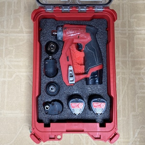 INSERT EN MOUSSE pour ranger la perceuse-visseuse d'installation M12 2505-20 dans Milwaukee, emballage de 5 compartiments pour petites pièces - outils/boîte non inclus