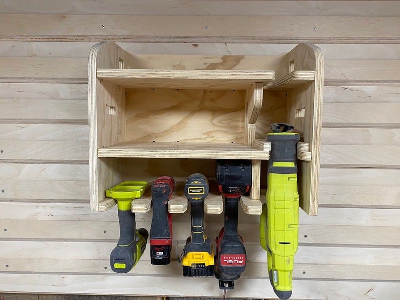 Cordless Drill Holder Charging Station With Reciprocating Saw Etsy